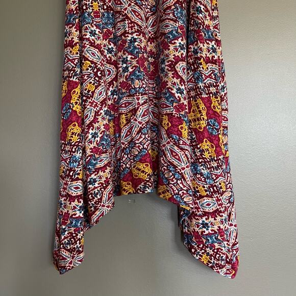 Anthropologie Maeve Lilt Swing Dress Size Small Sleeveless Red Stretch Jersey - Picture 14 of 16